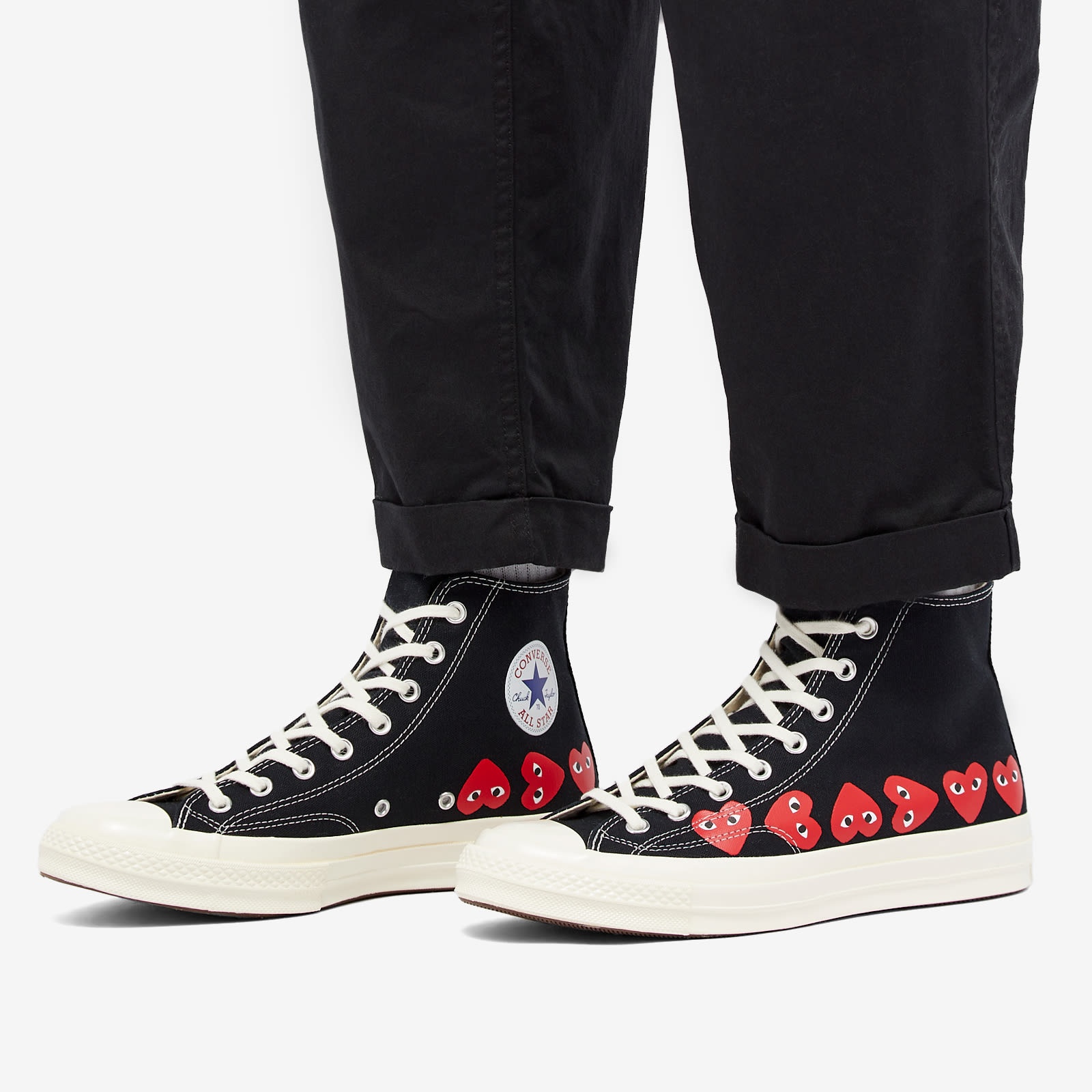 Comme des Garçons Play x Converse Multi Heart High Sneaker - 6