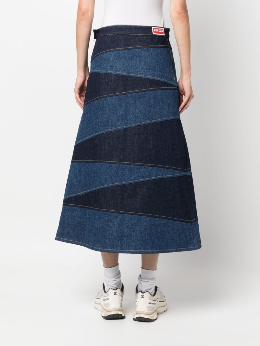 A-line denim skirt - 4