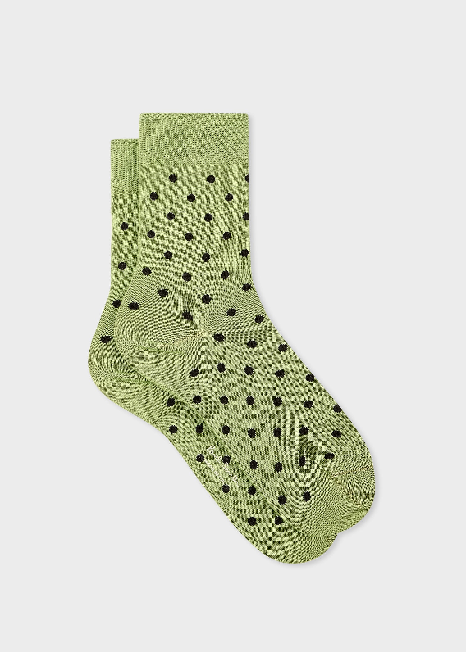 Green Polka Dot Socks - 1