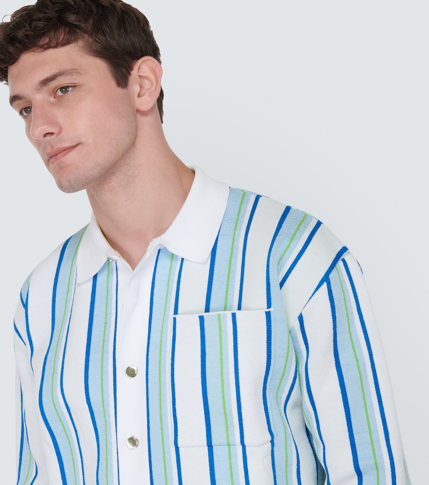 La Chemise Maille Polo striped shirt - 5