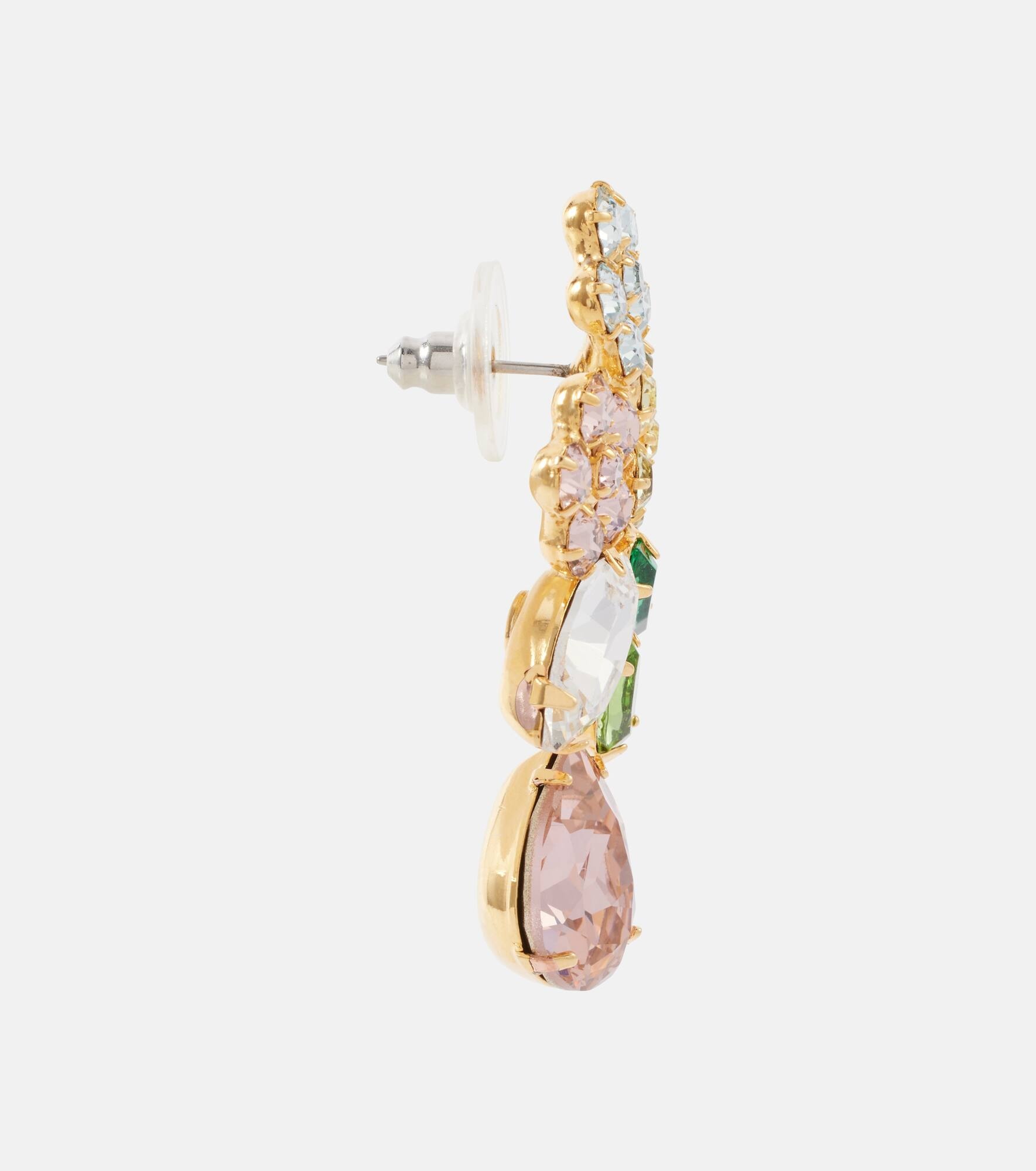 Bouquet crystal-embellished earrings - 2