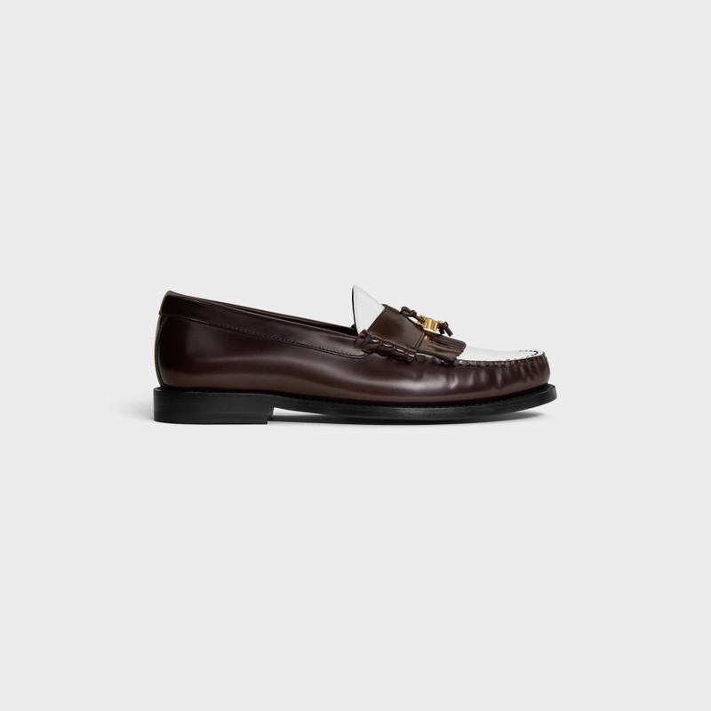 CELINE LUCO LOAFER WITH TRIOMPHE TASSELS in POLISHED BULLSKIN 1