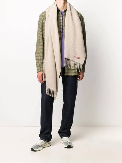 Acne Studios Canada New fringed scarf outlook