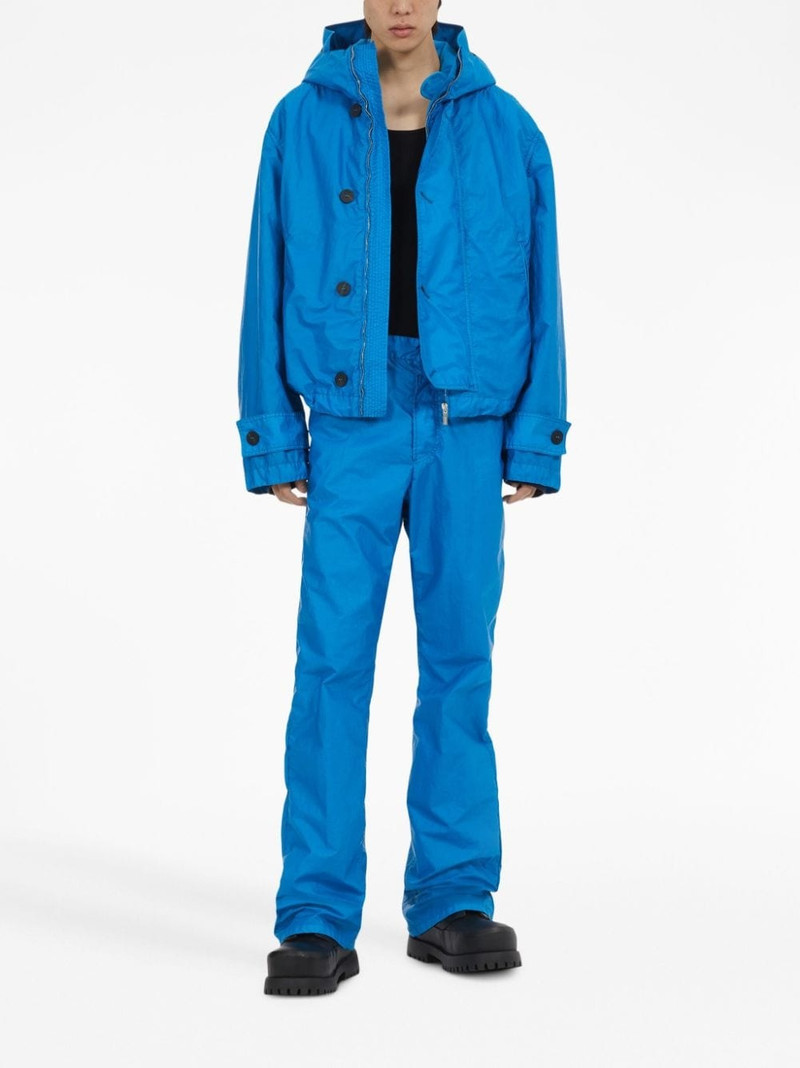 FERRAGAMO hooded buttoned lightweight jacket outlook