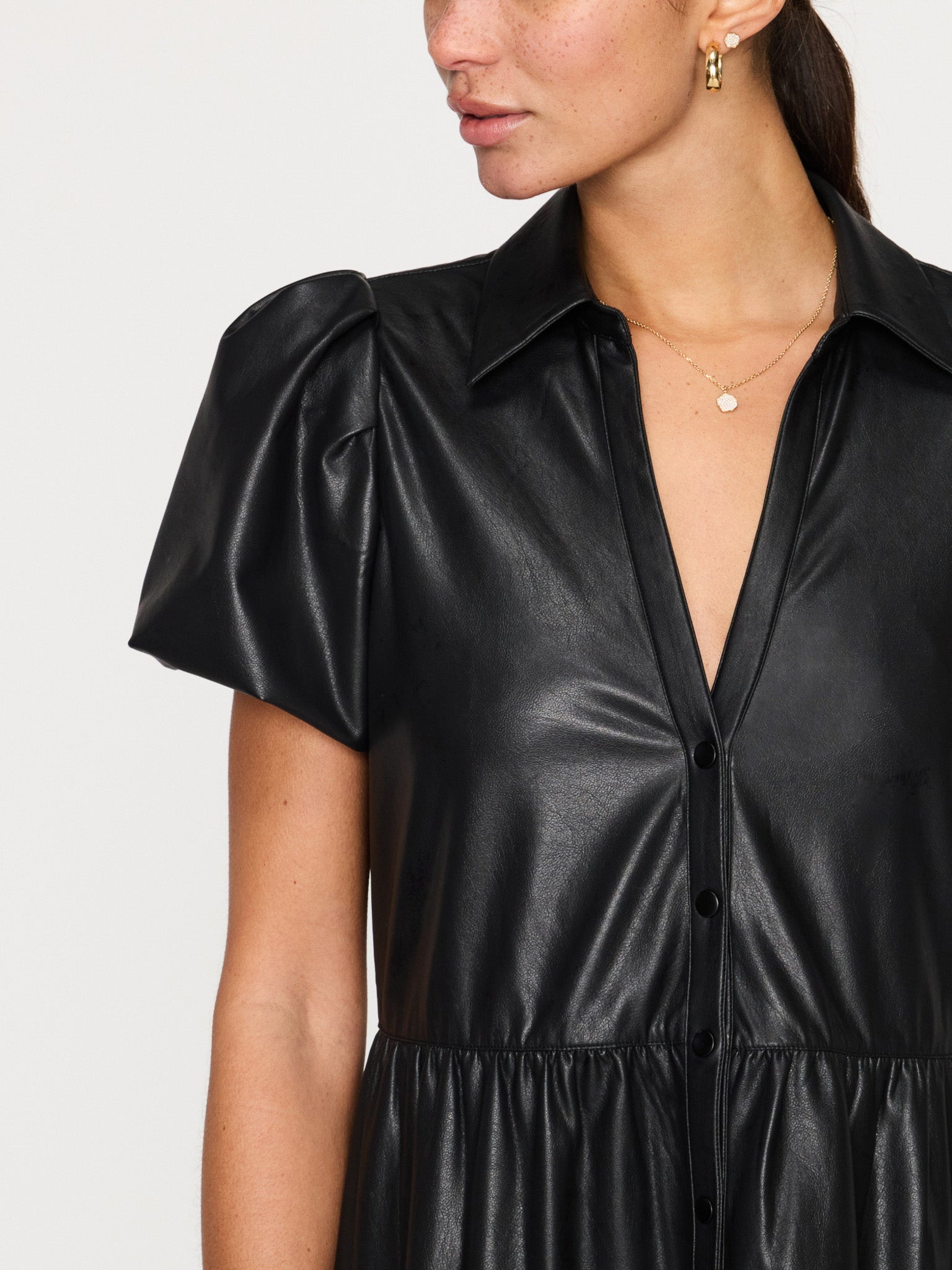 The Havana Vegan Leather Dress - 3