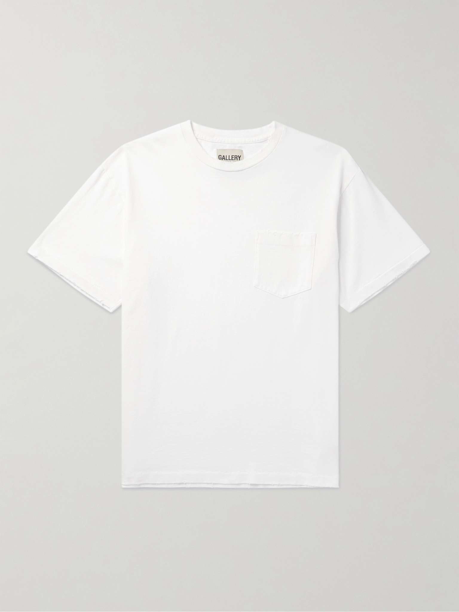 Distressed Cotton-Jersey T-Shirt - 1
