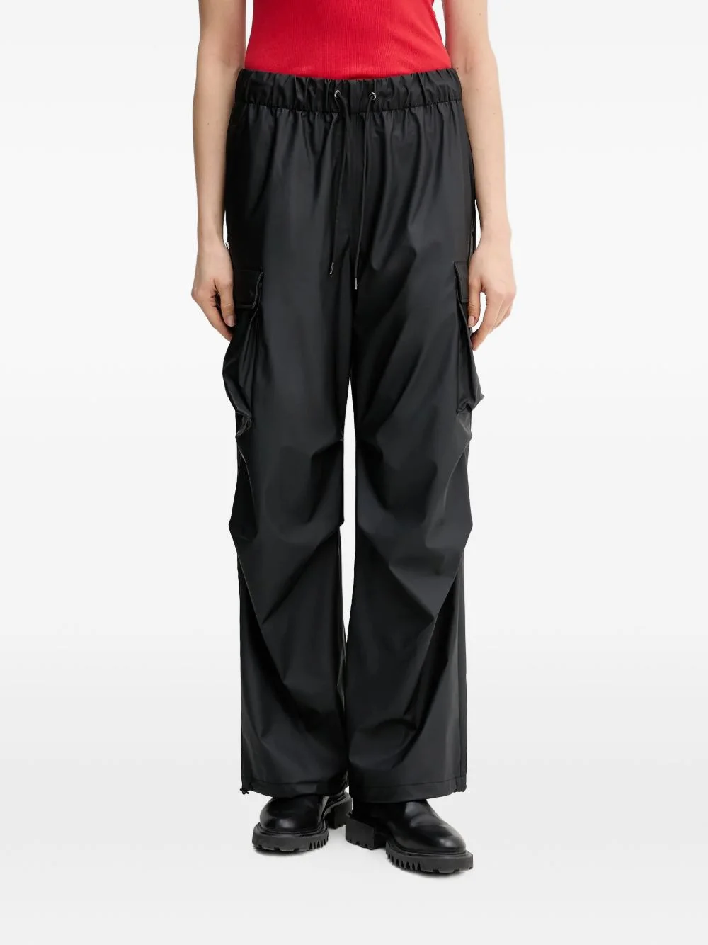 drawstring cargo pants - 1