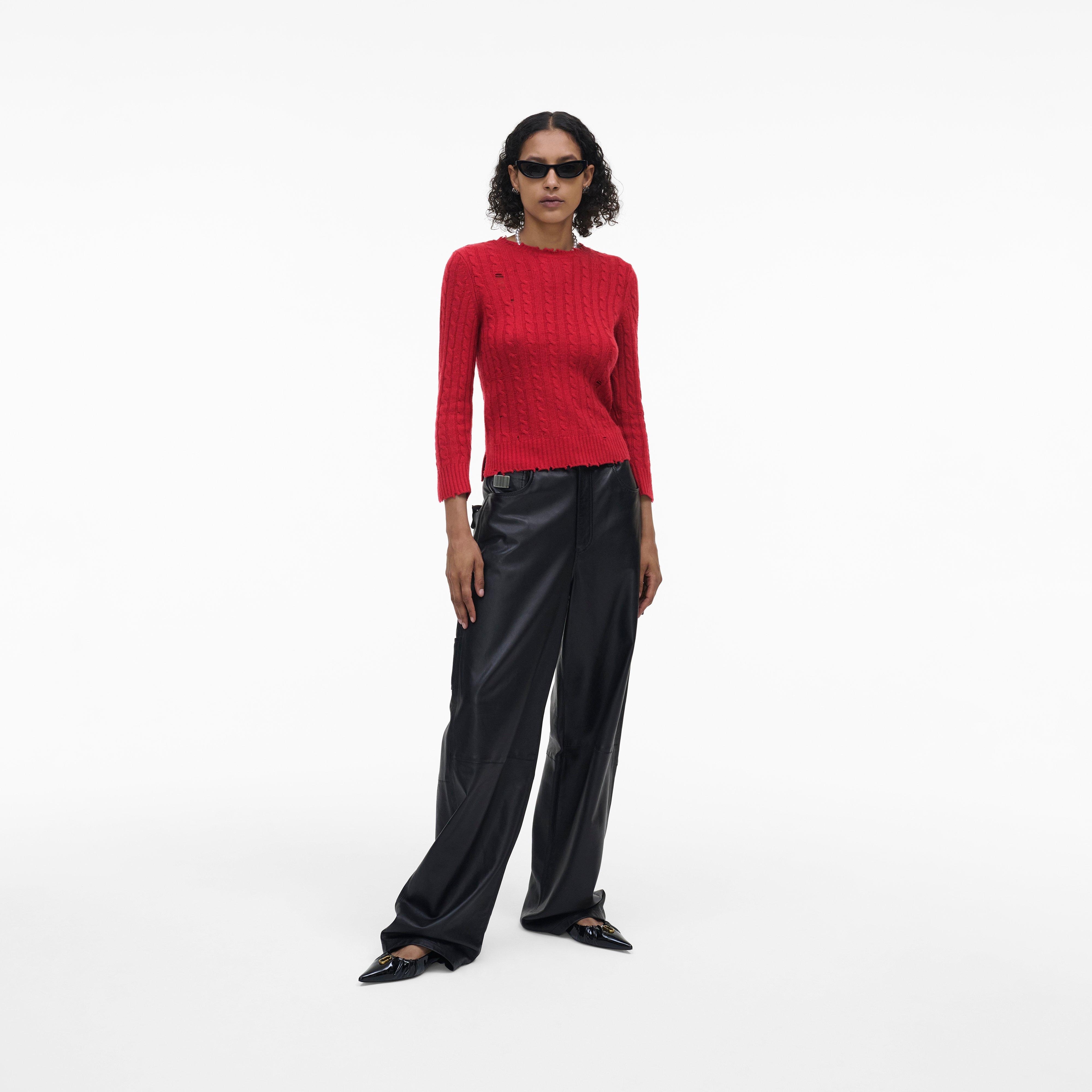 THE SHRUNKEN CASHMERE CABLE CARDIGAN - 8