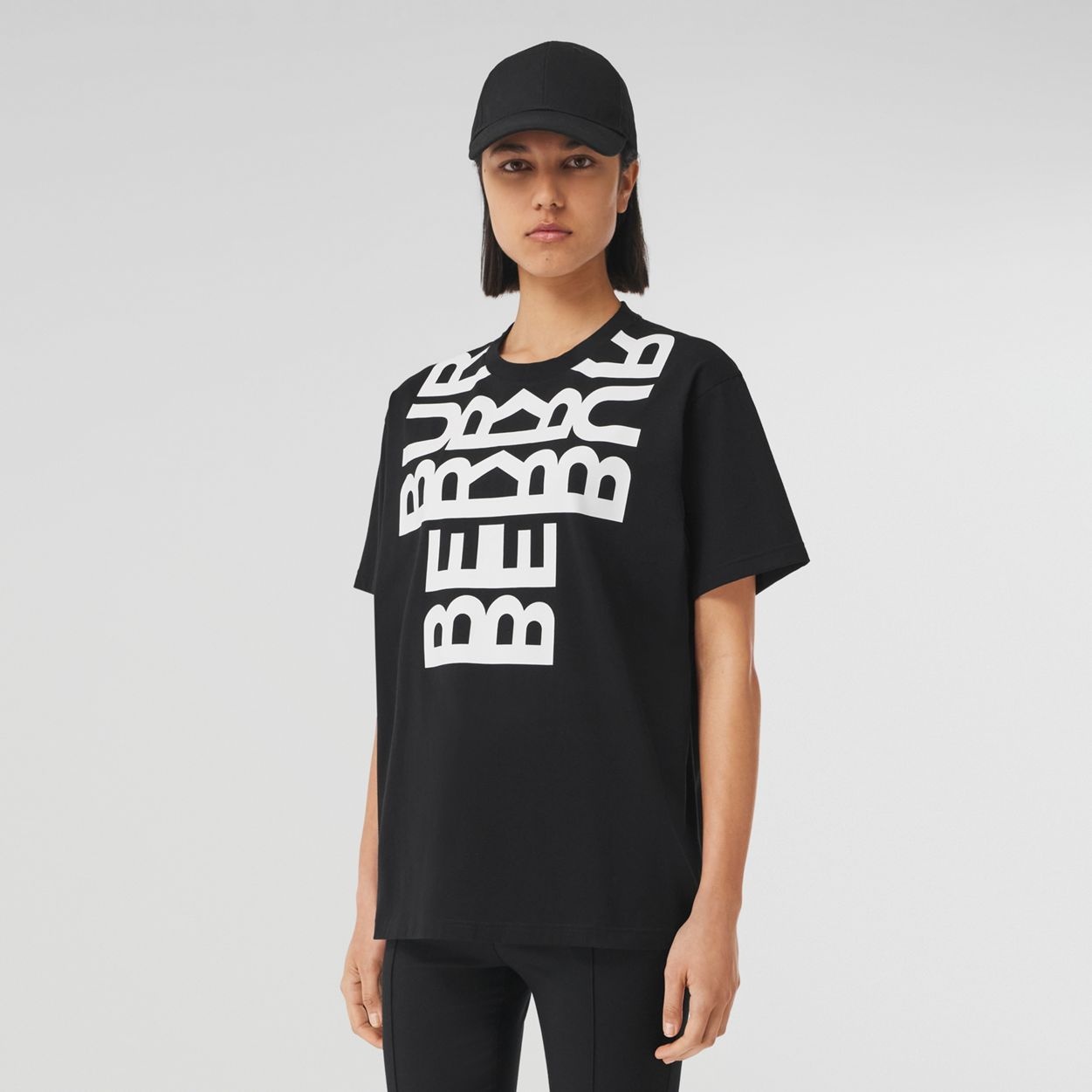 Logo Print Cotton Oversized T-Shirt - 2