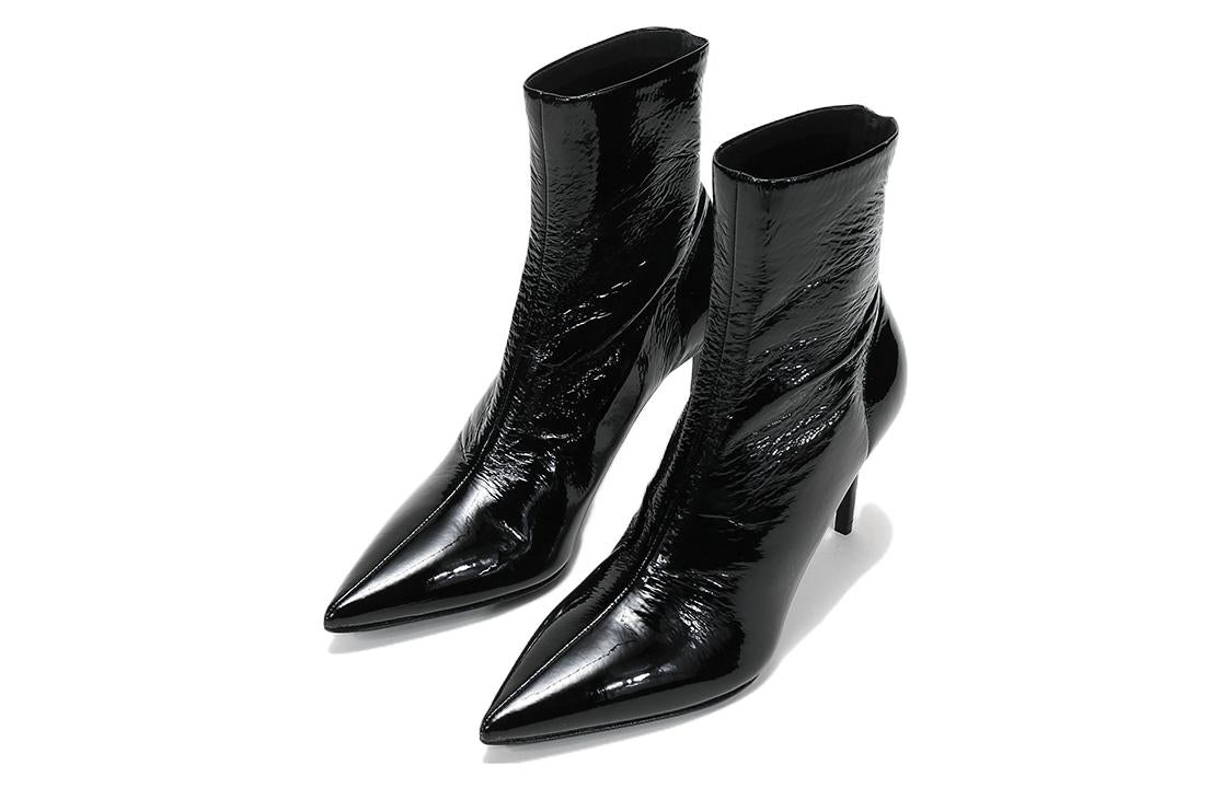 (WMNS) PRADA 90mm Patent Leather Effect Ankle Boots 'Black' 1T003M_3LBK_F0002_F_B085 - 3