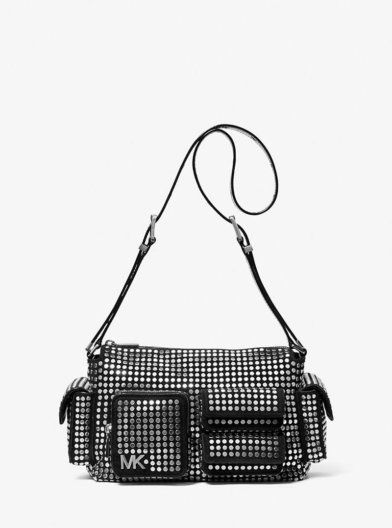 Dakota Medium Studded Suede Shoulder Bag 1