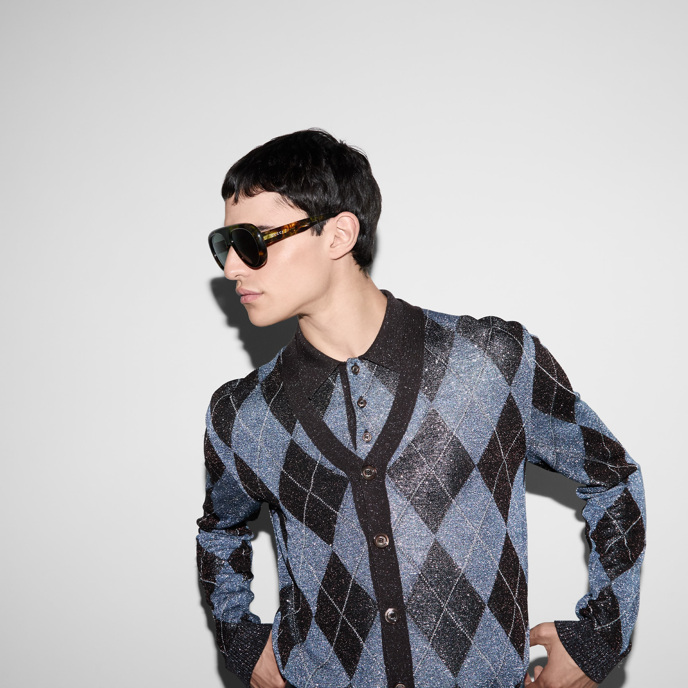 Aviator frame sunglasses - 3