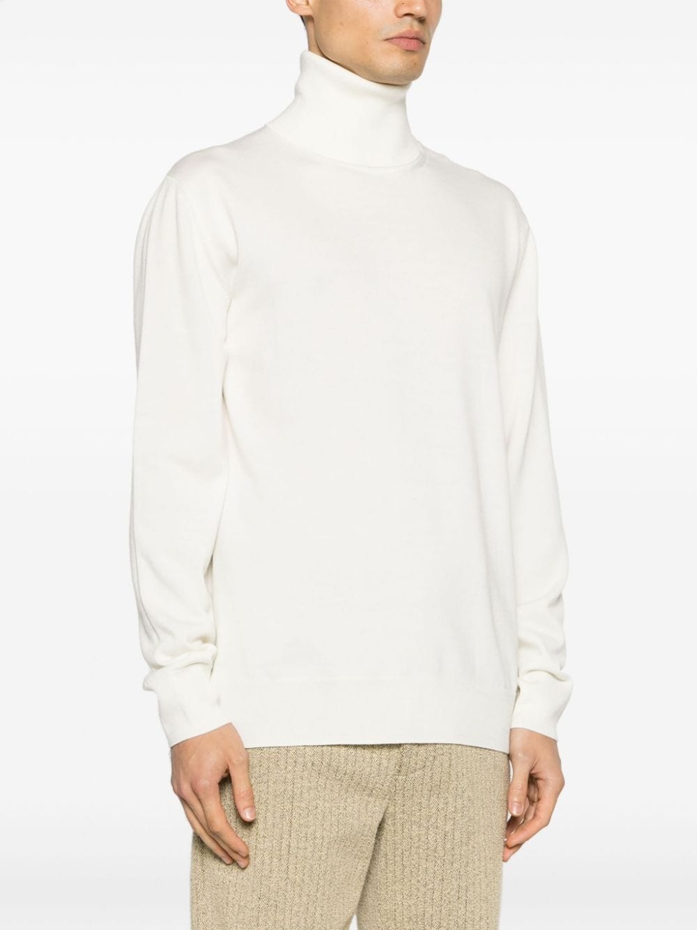 roll-neck wool jumper - 3