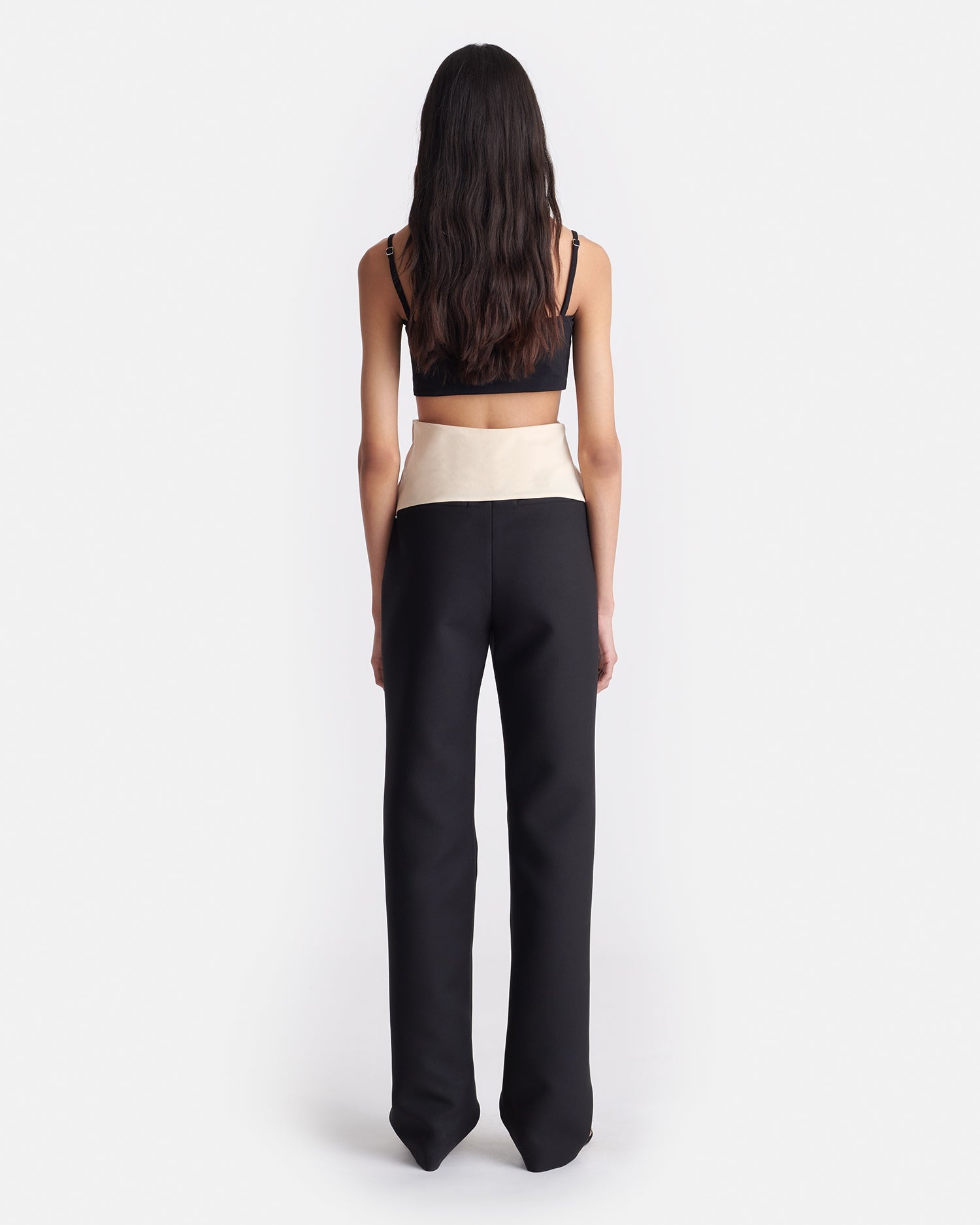 Draped Georgette And Jersey Top - 4