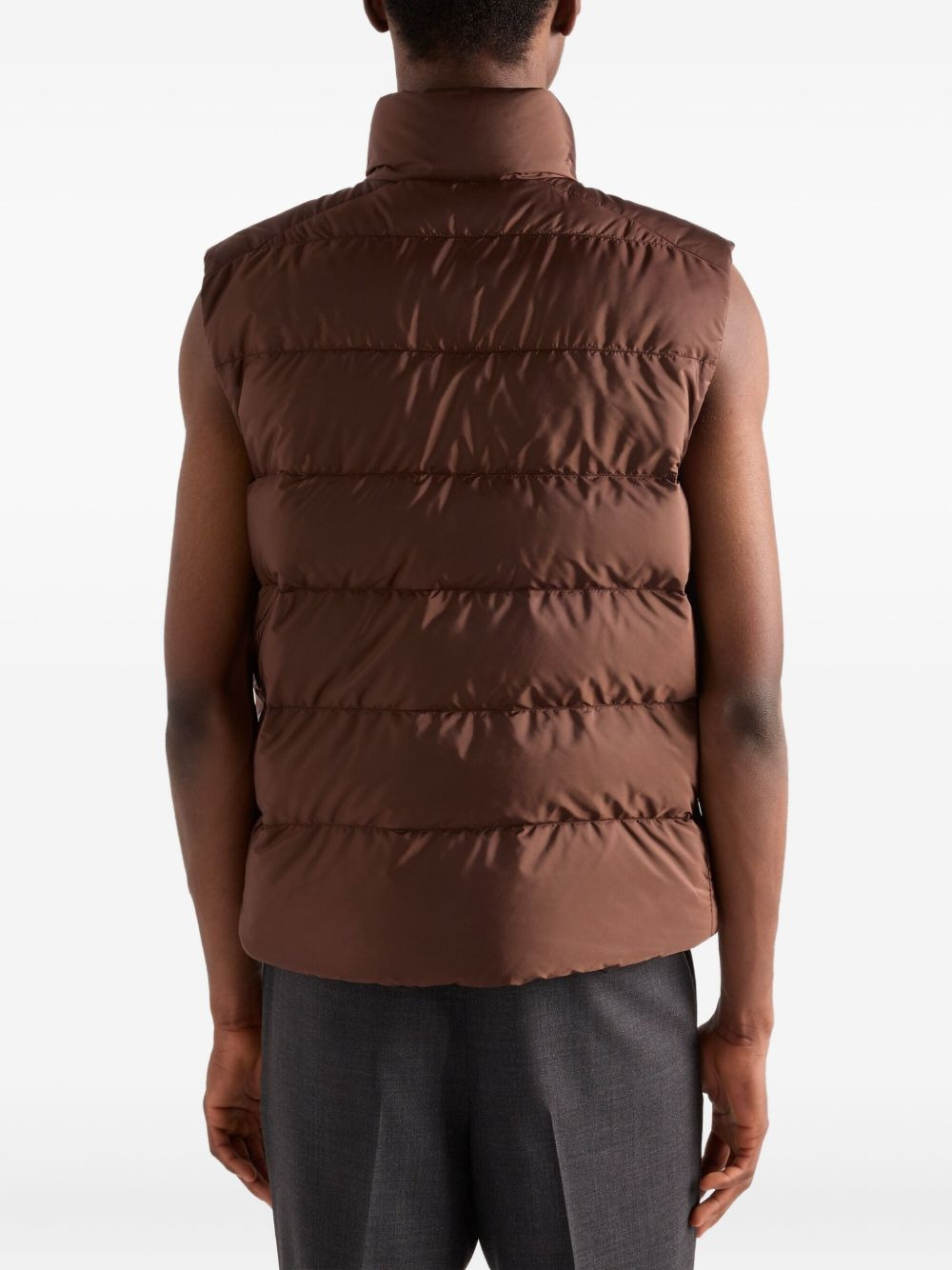 quilted padded vest - 3