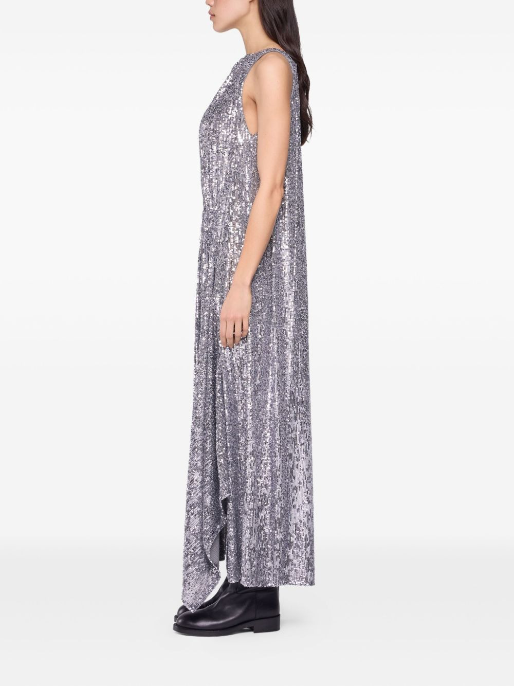 sequined high-low dress - 3