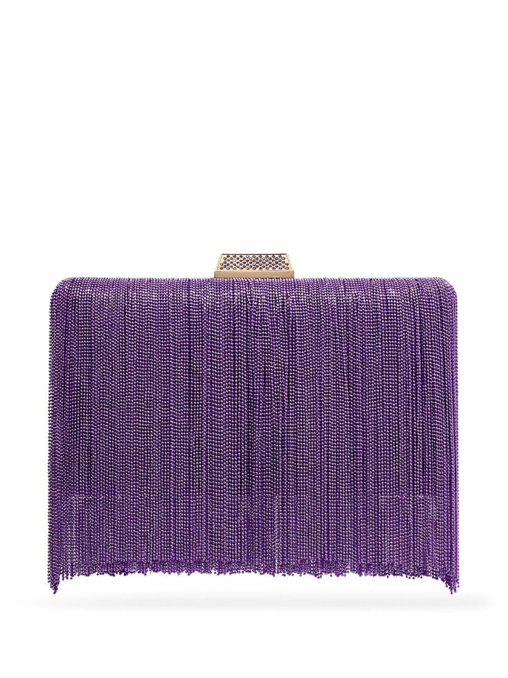 Clemmie fringed clutch bag - 2