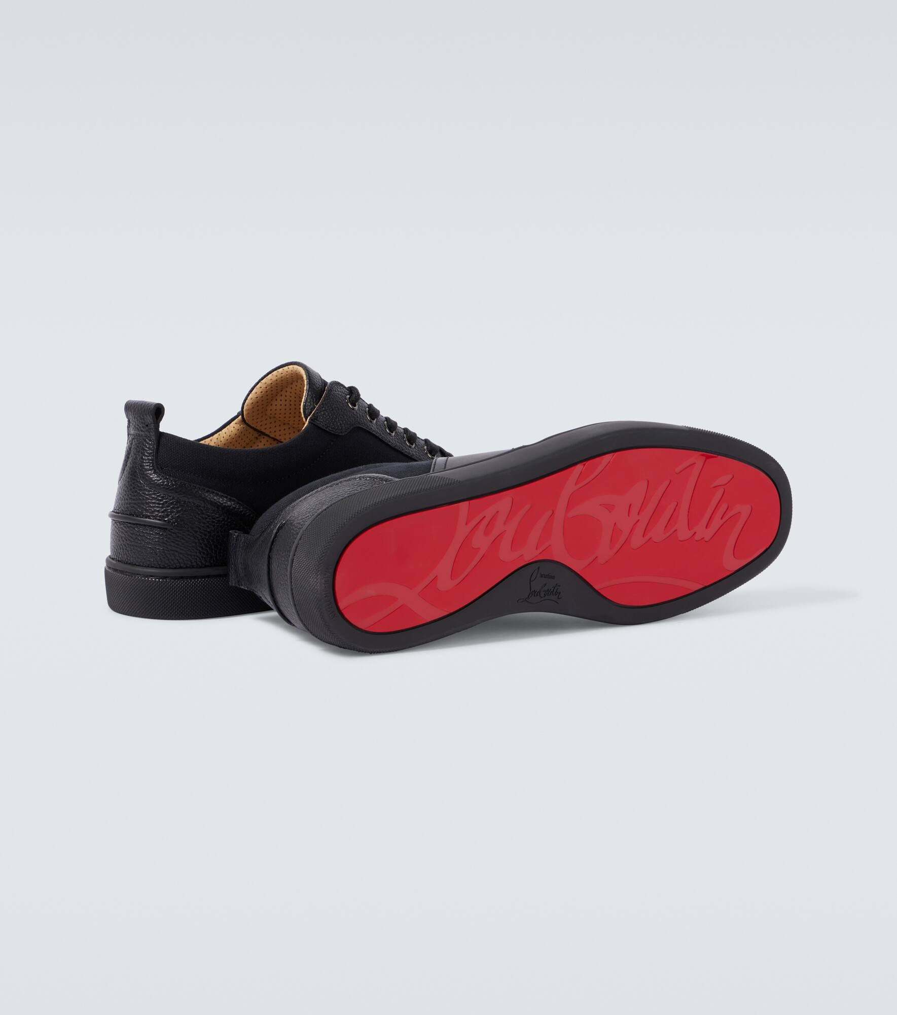 Retero logo leather sneakers - 7