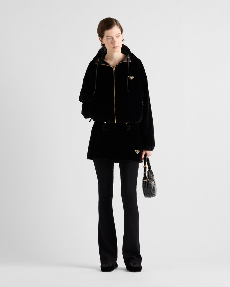Prada Velvet blouson outlook