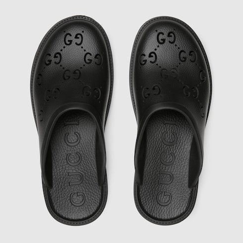 Gucci GG Rubber Slip On Sandals - 2