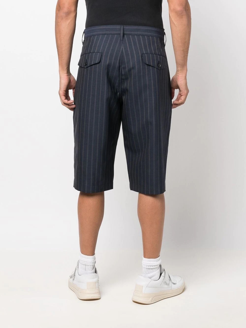 pinstripe Bermuda shorts - 4