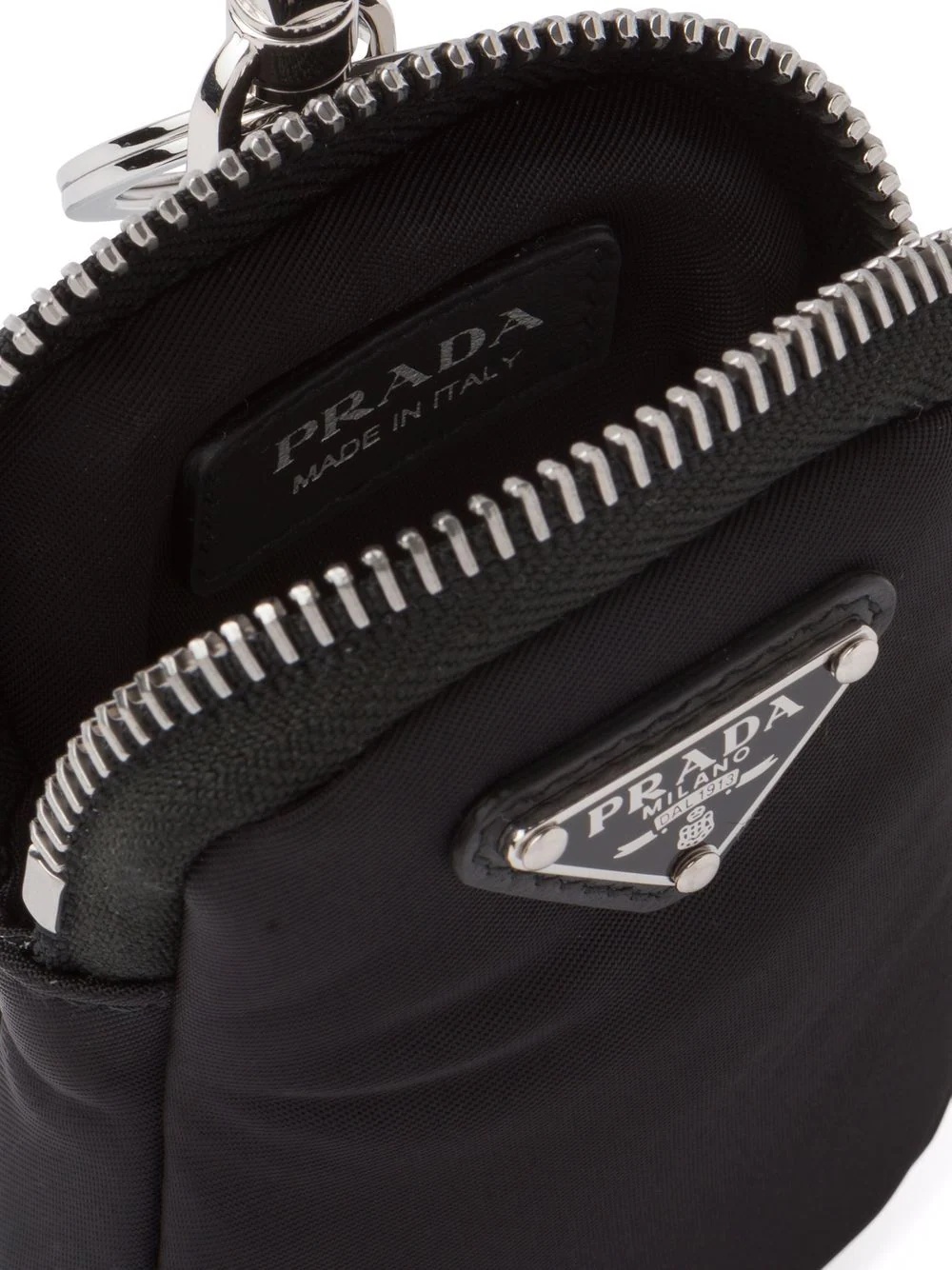 logo-plaque zip-fastening pouch - 3
