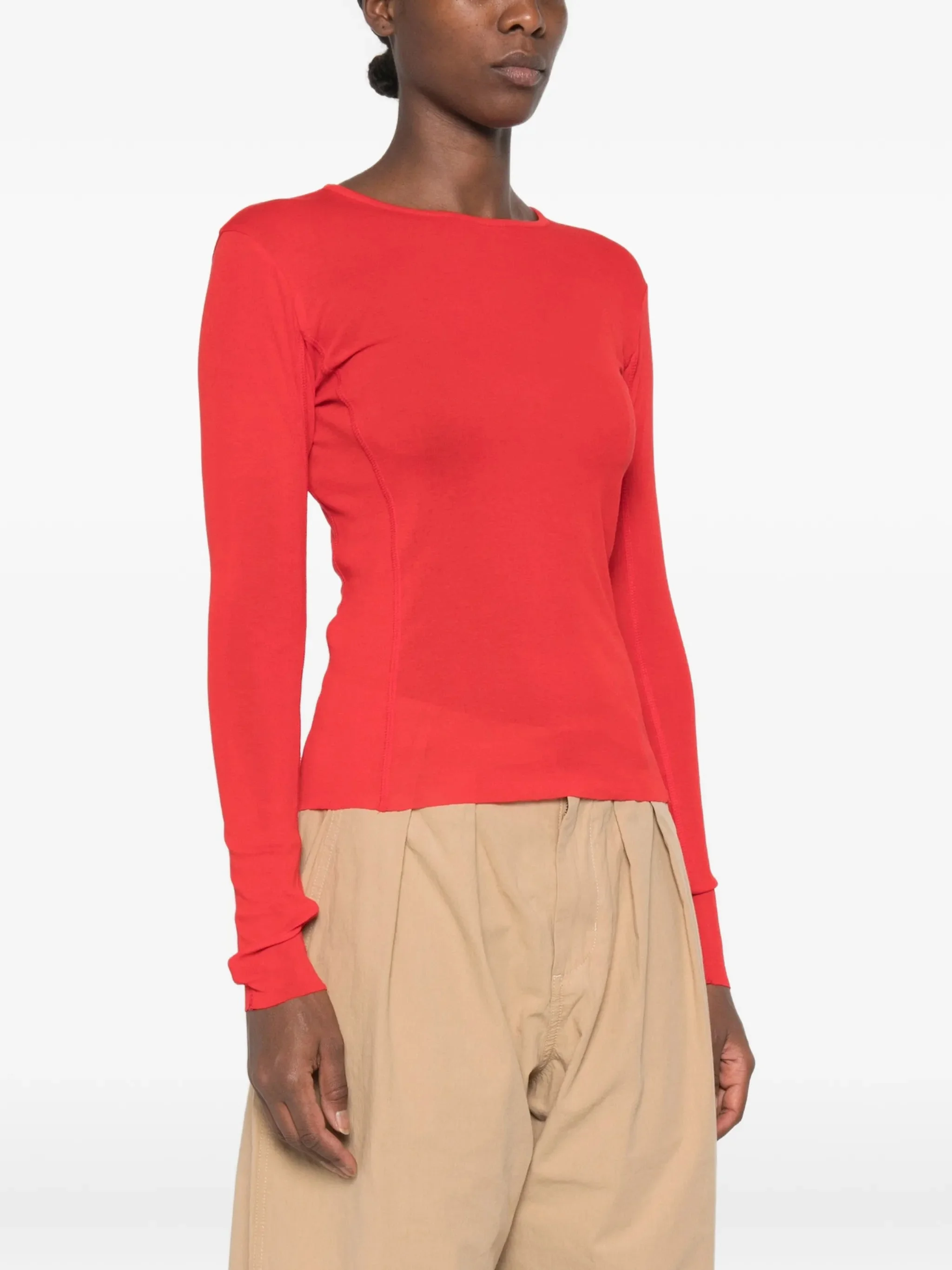 Soeur Lester Long-sleeve Boat-neck T-shirt - 1