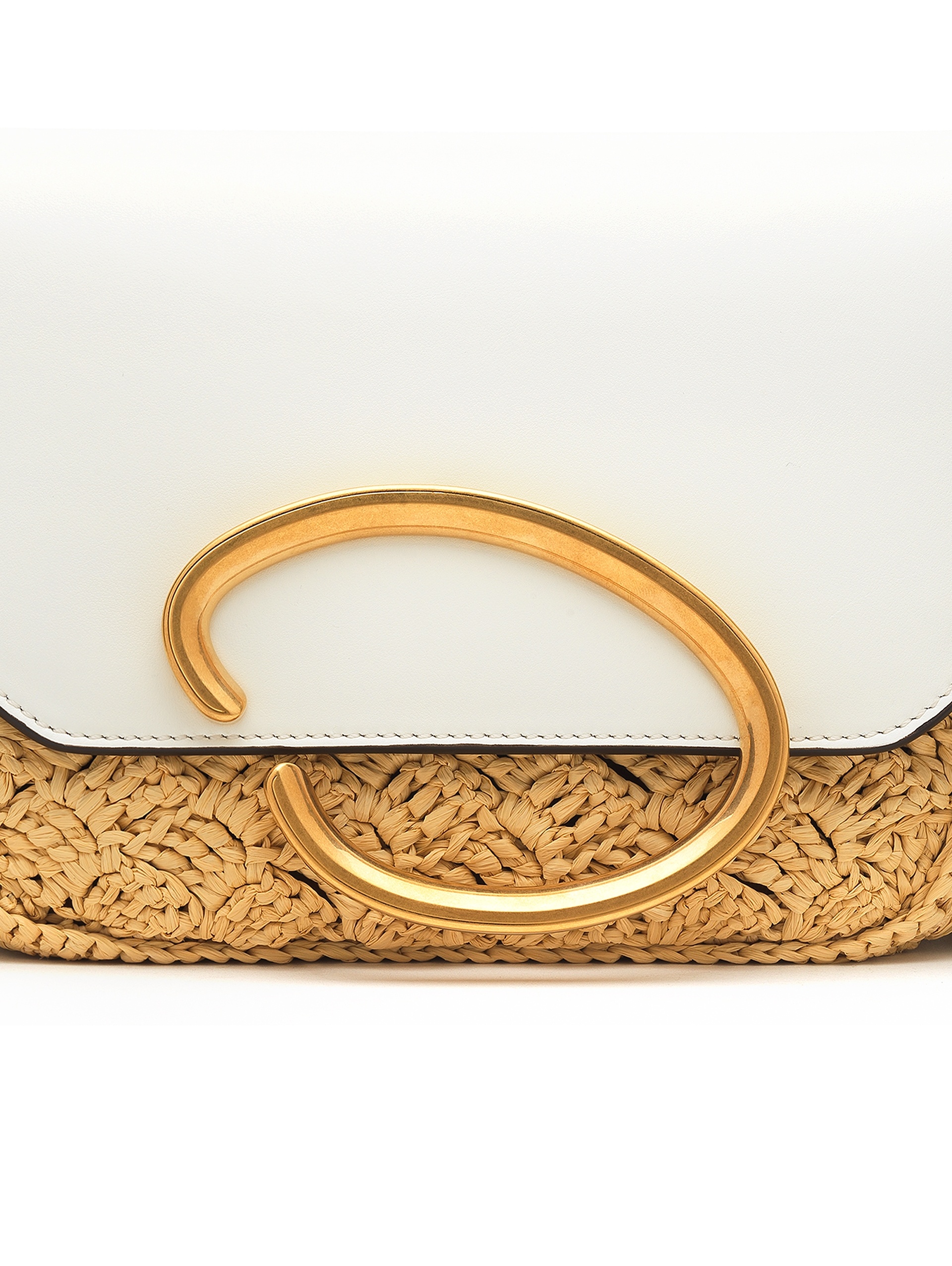 RAFFIA CROCHET OATH SHOULDER BAG - 4