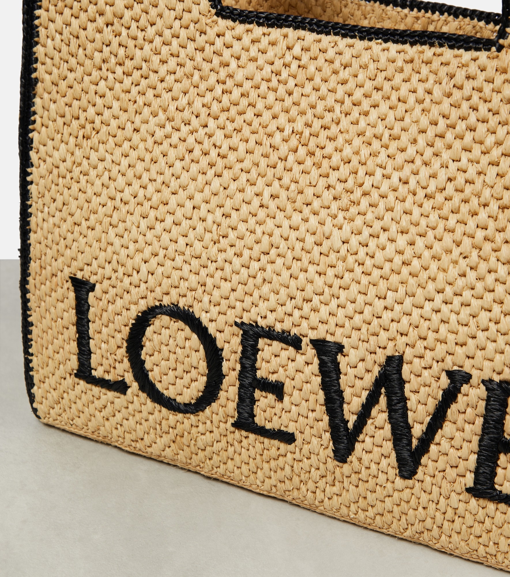 Paula's Ibiza Large raffia tote bag - 6