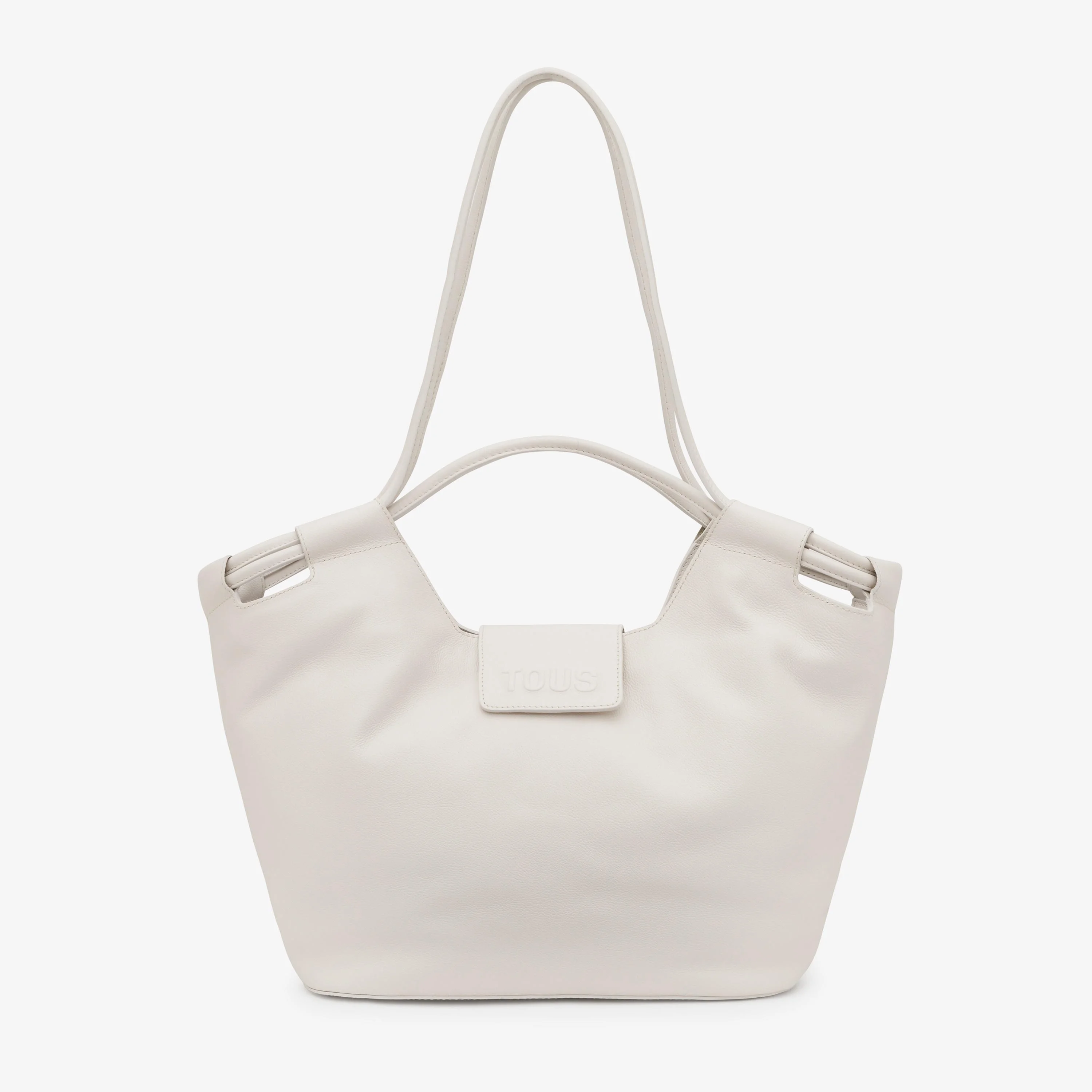 Large white leather Tote bag TOUS Sun - 1