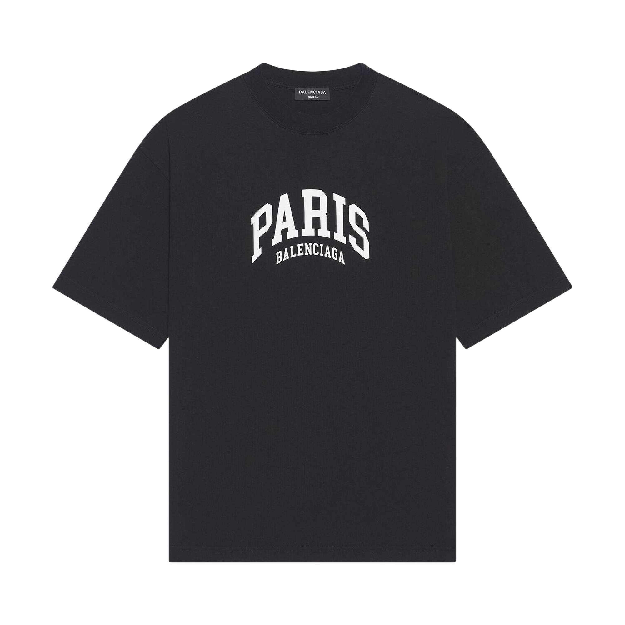 Balenciaga Cities Paris T-Shirt Medium Fit 'Black' - 1