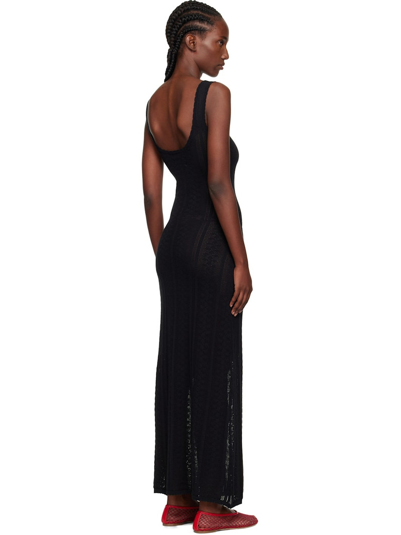 Black Tine Crochet Maxi Dress 3