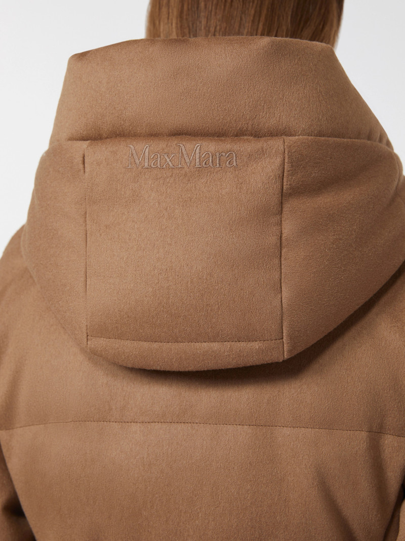 CORONA Short water-repellent canvas and camel down jacket - CAMEL 6