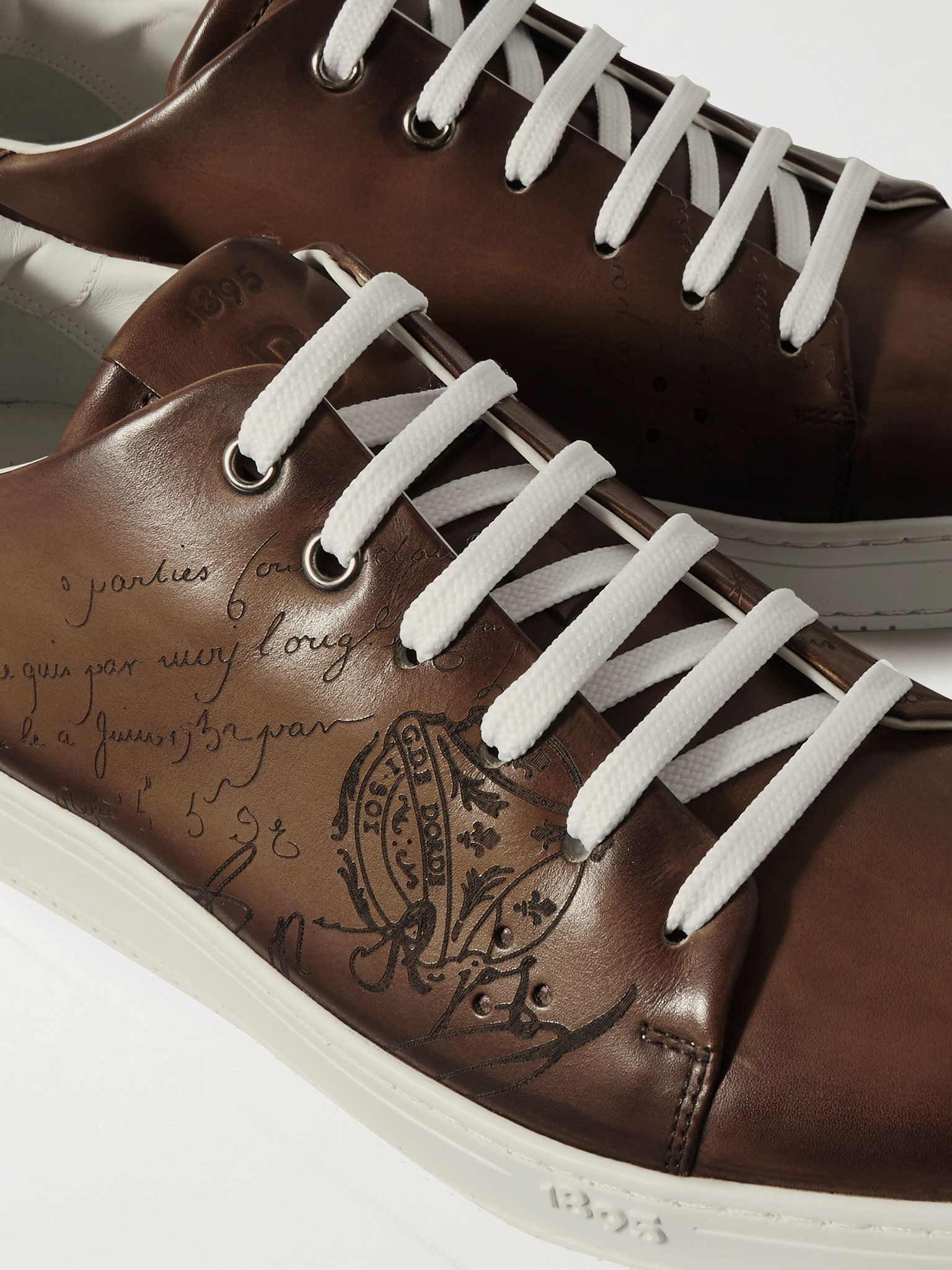 Scritto Venezia Leather Sneakers Brown - 5