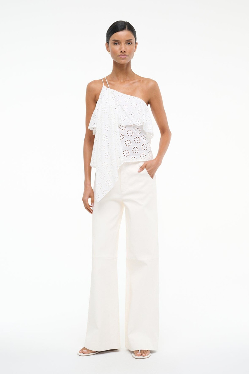 STAUD STAUD ISA TOP WHITE EYELET outlook