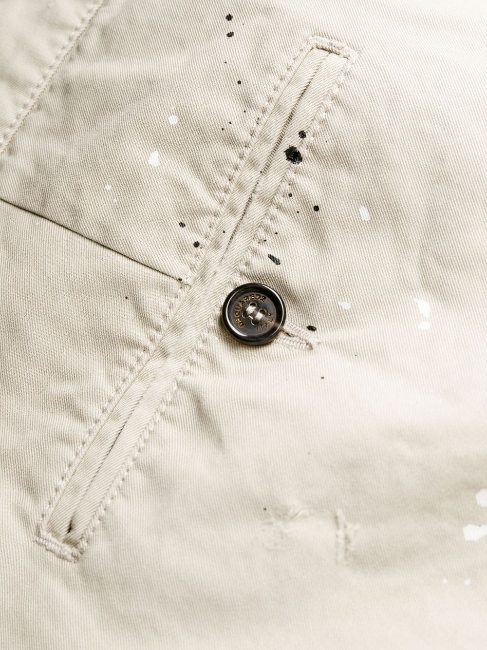 paint splatter detail chinos - 6