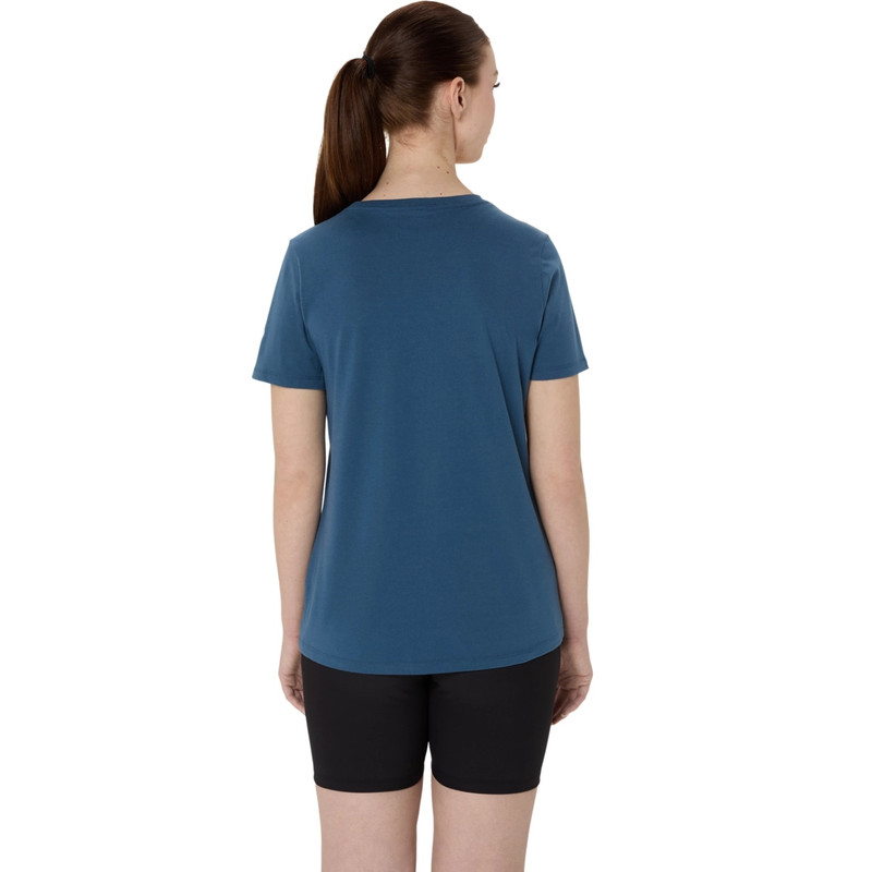 Asics WOMEN'S SUNFLOWER SLOGAN V-NECK outlook