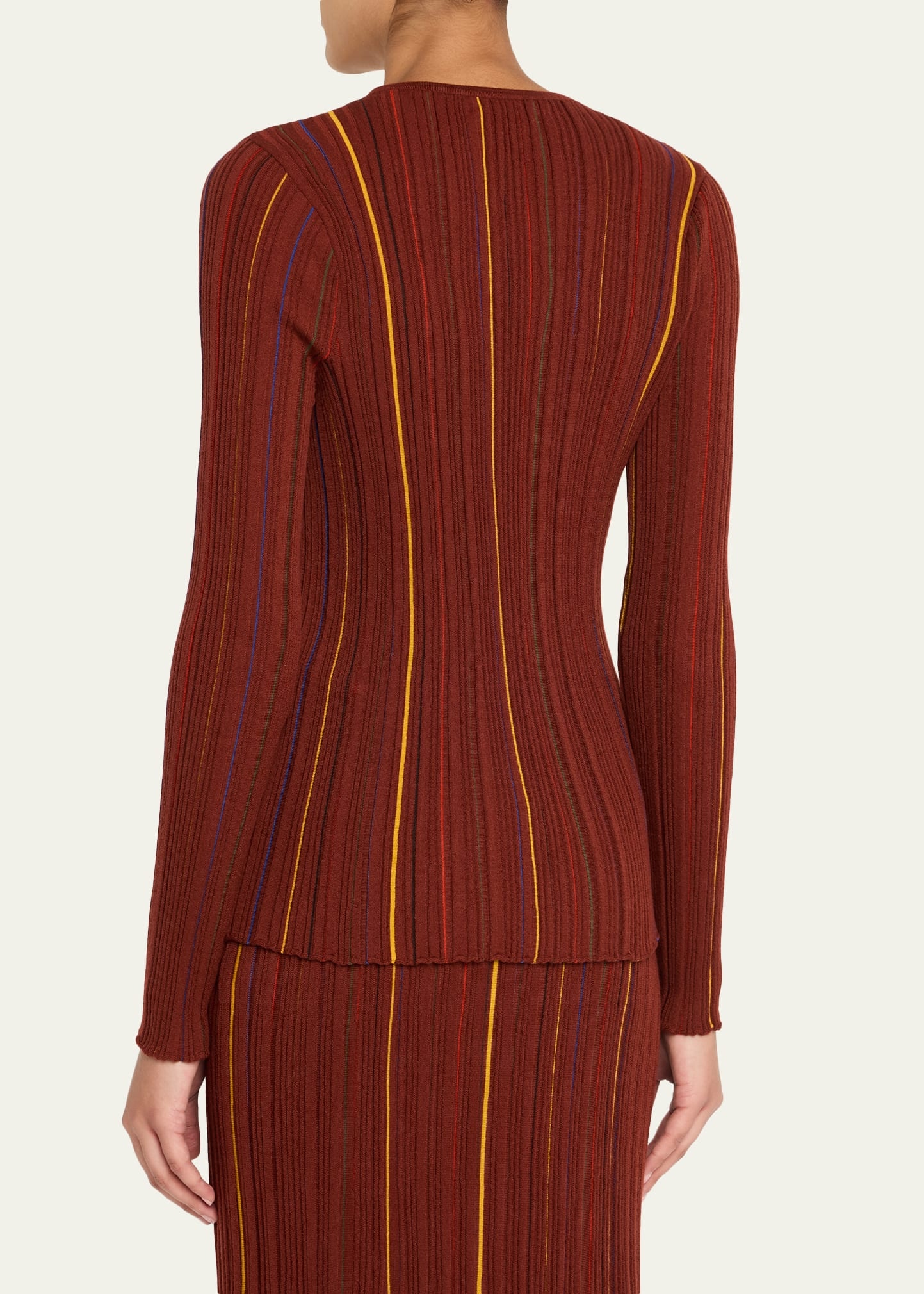 Augie Striped Crewneck Sweater - 3