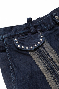 Kapital 12oz YAGASURI Jacquard Denim NIME Pants - Indigo