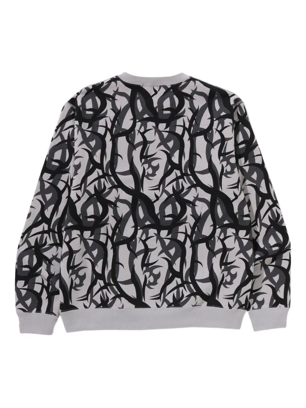 abstract-pattern print crew-neck sweatshirt - 2