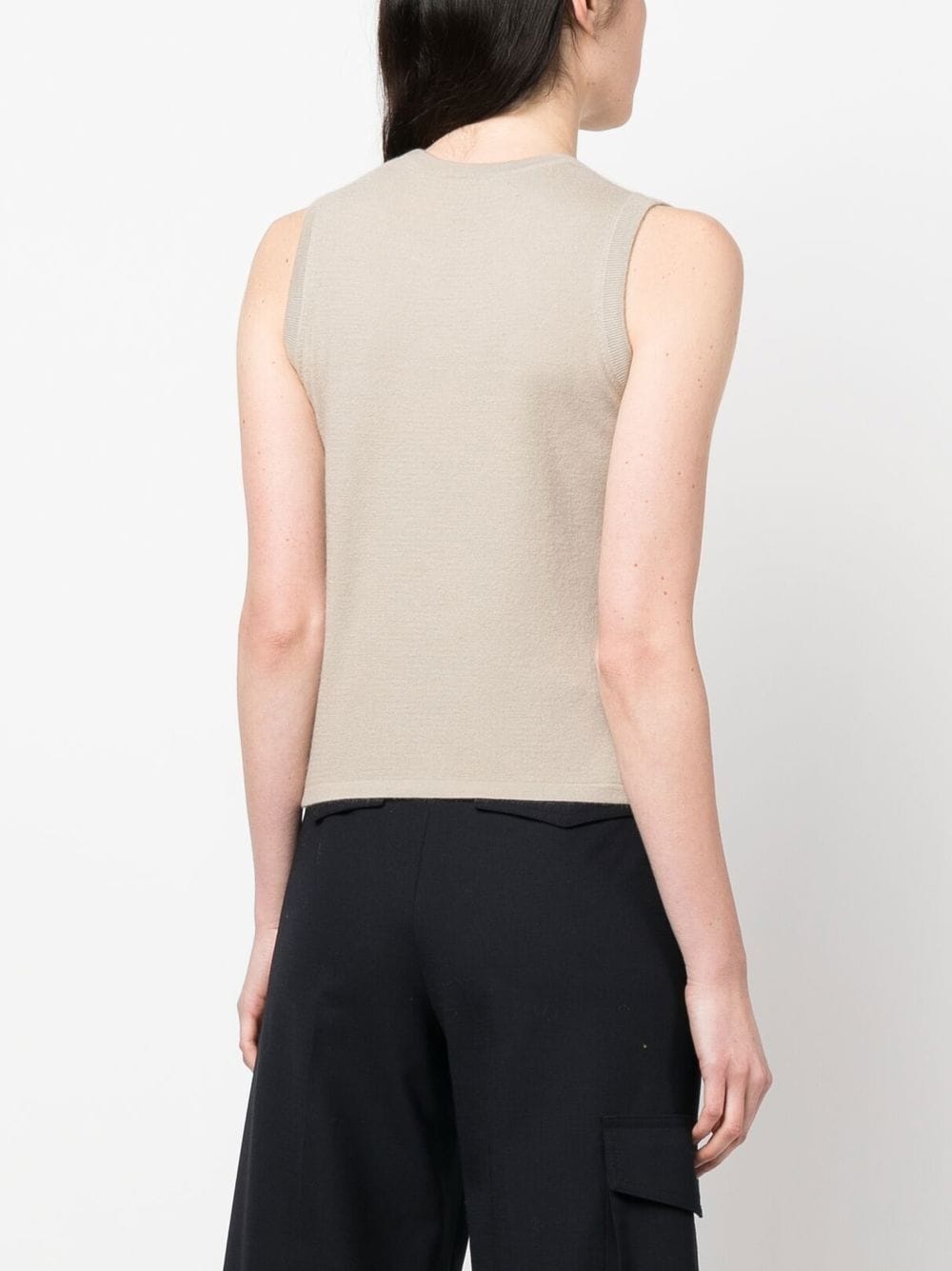 cashmere knitted tank top - 4