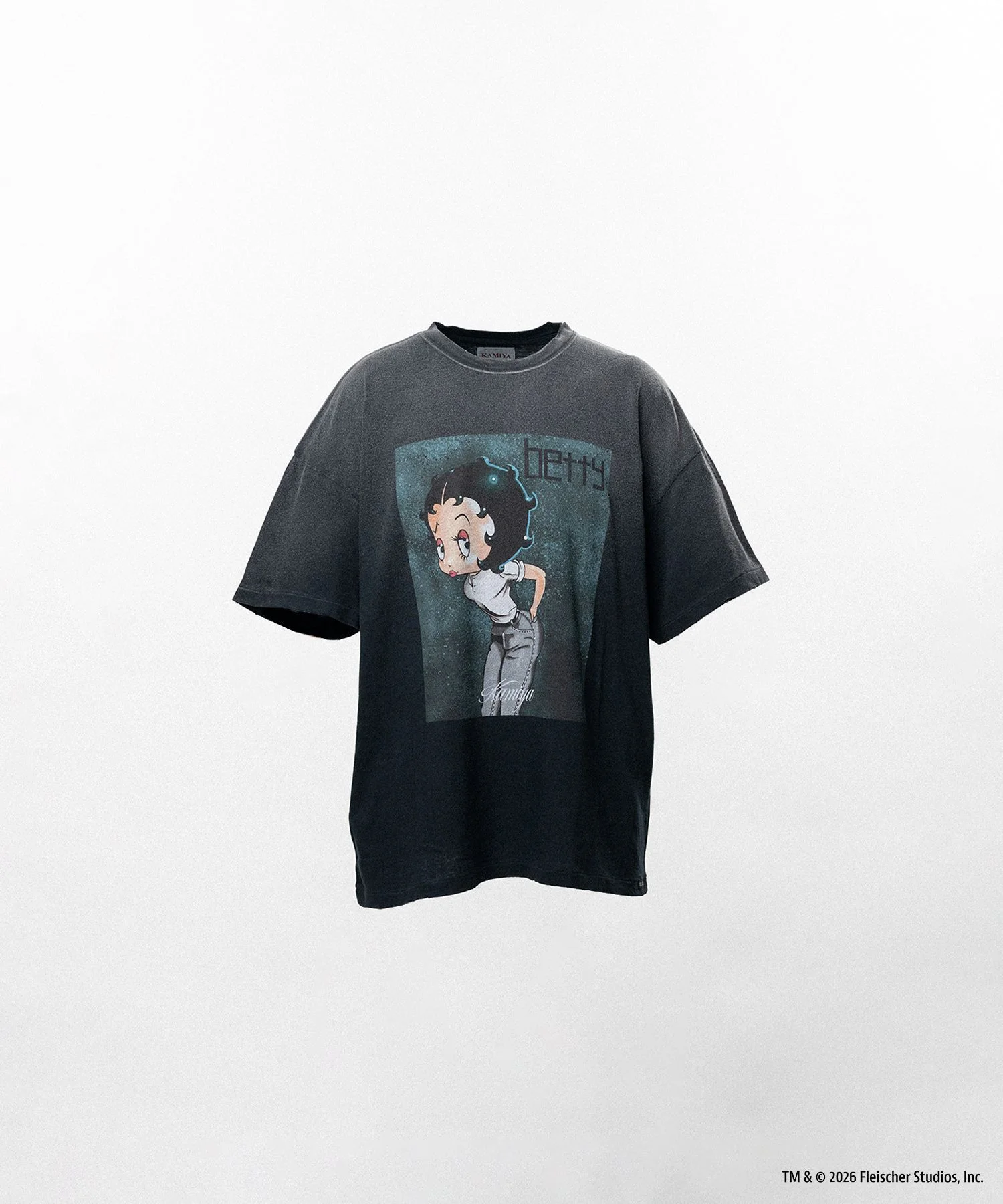 Betty Boop™ × KAMIYA "I’m coming out" Distressed T-shirt - 1