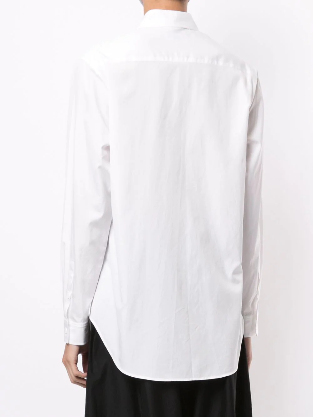 long curved-hem shirt - 4