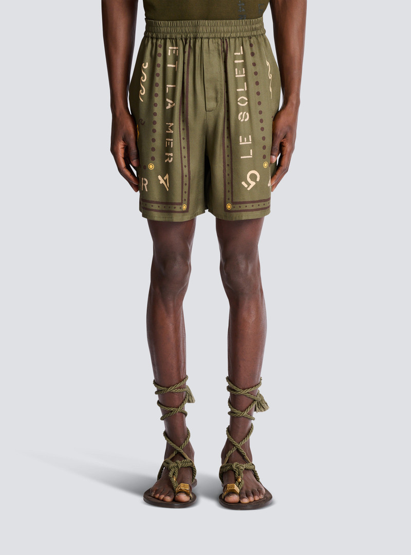 Bermuda shorts with Balmain Club print 5