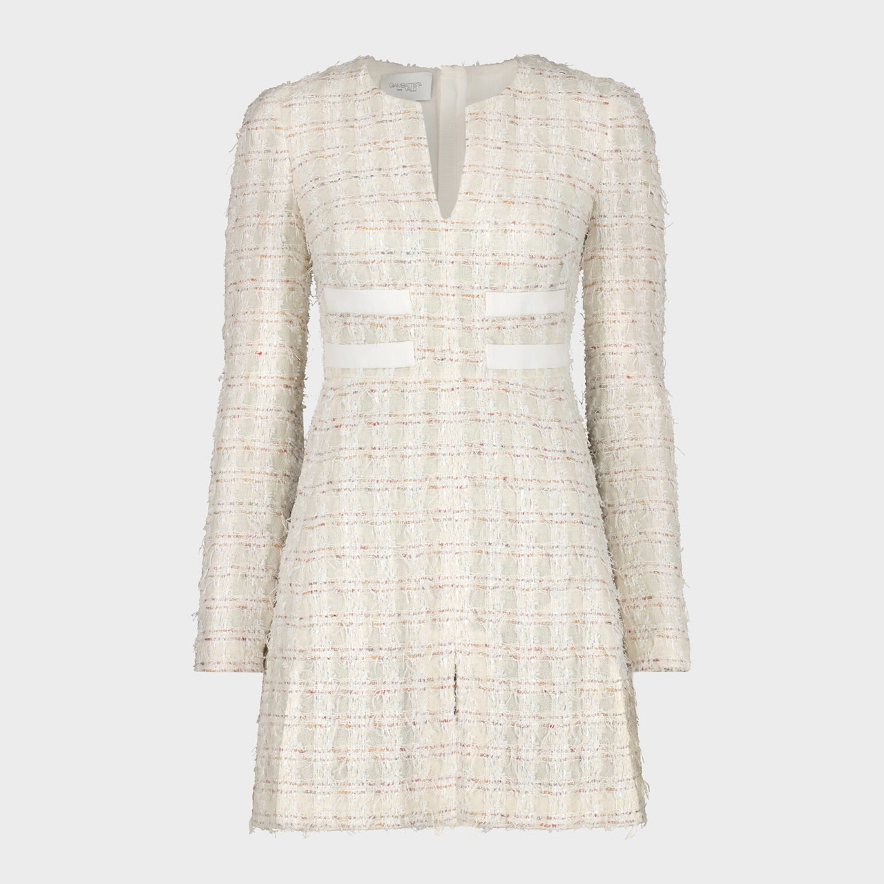 Long Sleeve Boucle Mini Dress - 6