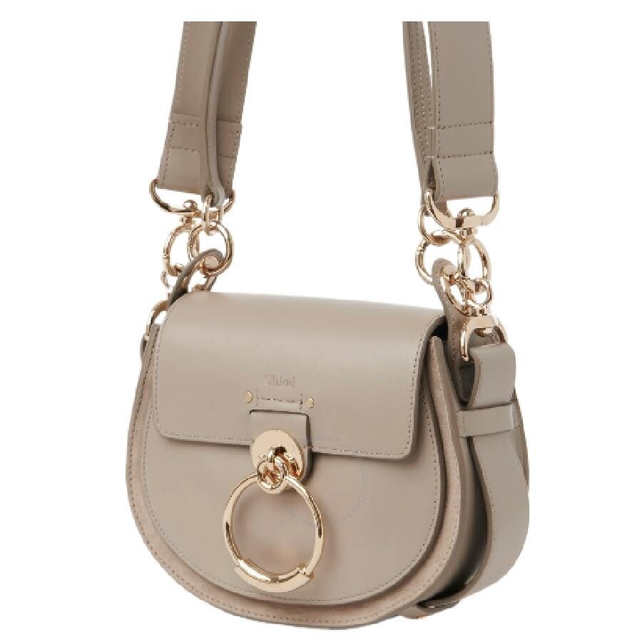 Chloe Tess Small Bag In Shiny And Suede Leather - 3