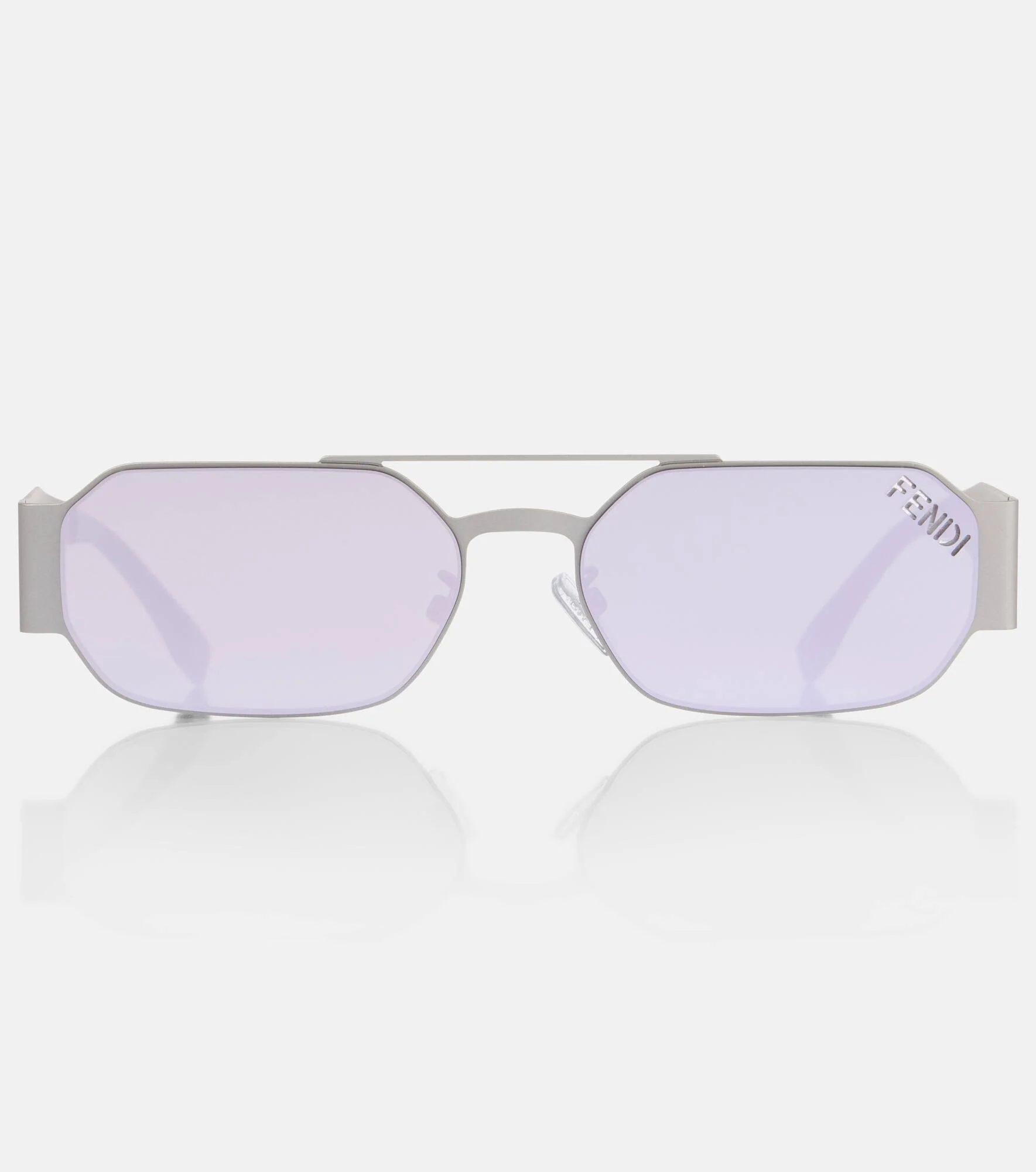 Fendi Cut Out square sunglasses - 1