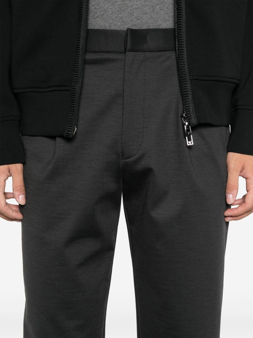pleat-detail trousers - 10