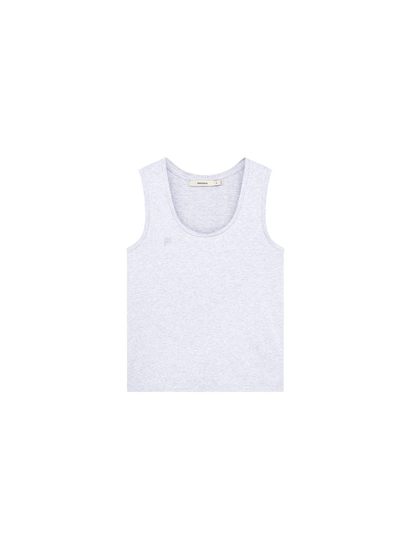 Womens Cotton Tank Top - Grey Marl 1