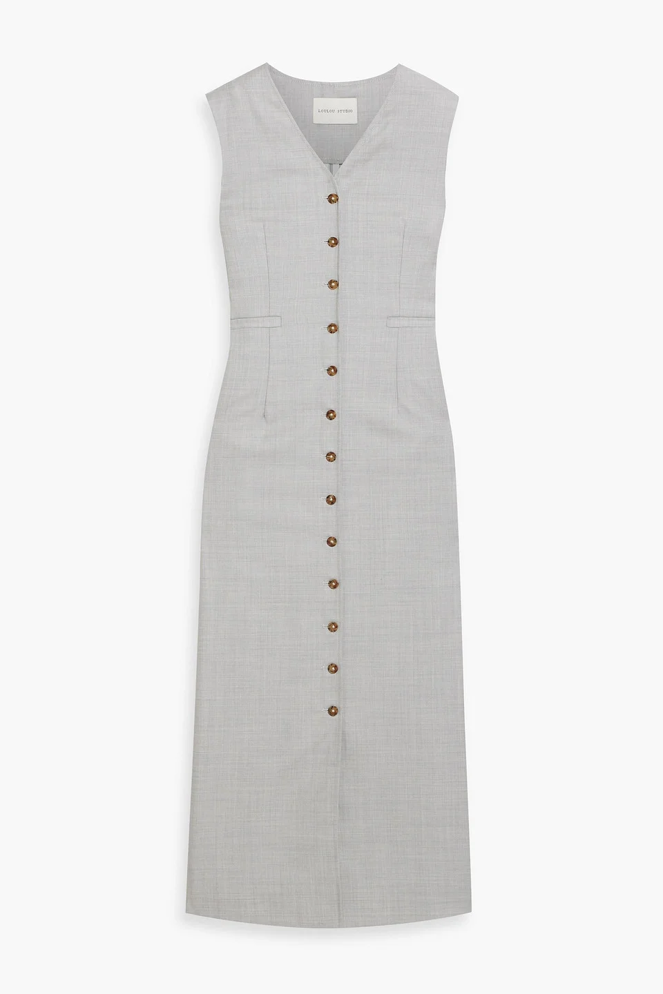 Idika wool-twill midi dress - 1